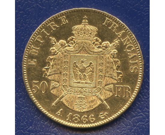 Монета Франция 50 франков 1866 Золото Франция - изображение 50 Монета Франция 50 франков 1866 Золото Франция - изображение 50
