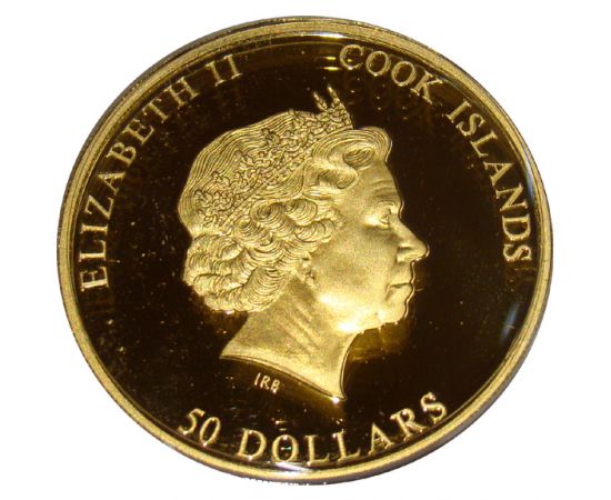 Монета Год Дракона 50 долларов 2012 Золото острова Кука - изображение 86
