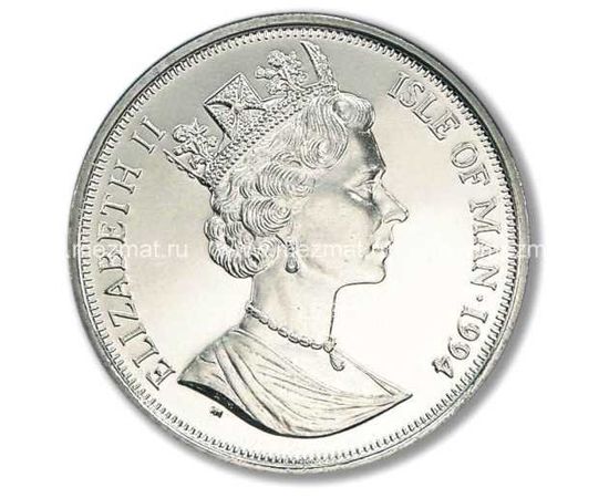 Монета Европа 1 крона 1990 Серебро о-в Мэн - изображение 47