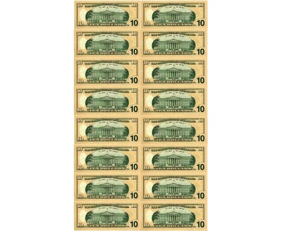 Монета Банкноты 10 $ Бумага США - изображение 38