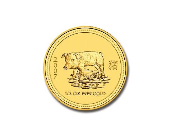 Монета Год Кабана 50 долларов 2007 Золото Австралия - изображение 55