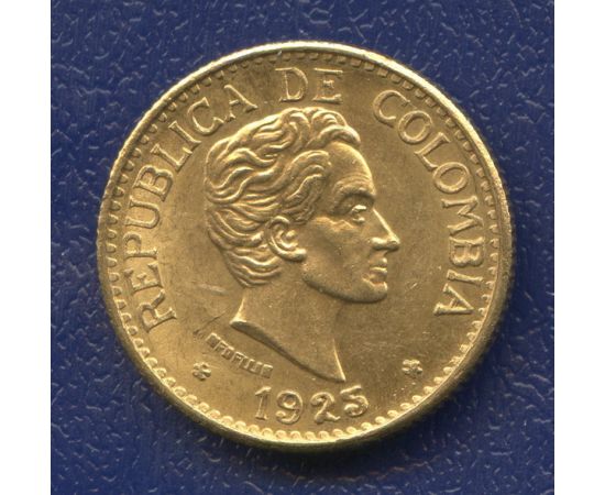 Монета Колумбия 5 песо 1925 Золото Колумбия - изображение 49