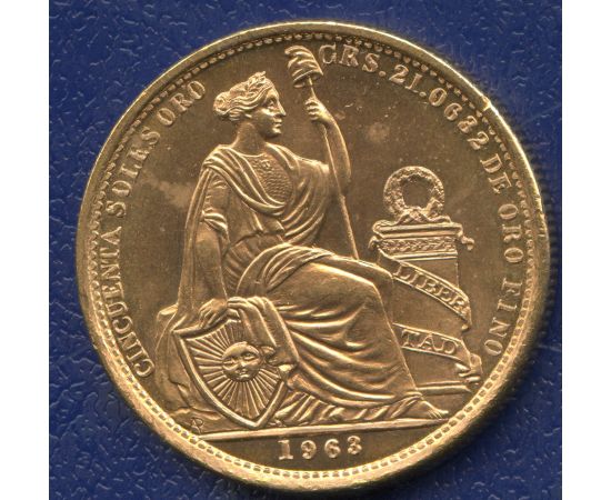 Монета Америка 50 солей 1963 Золото Перу - изображение 43 Монета Америка 50 солей 1963 Золото Перу - изображение 43