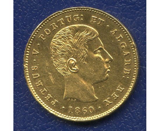 Монета Португалия 5000 рейсов 1860 Золото Португалия - изображение 49 Монета Португалия 5000 рейсов 1860 Золото Португалия - изображение 49