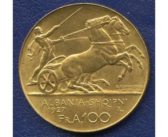 Монета Албания 100 франков 1927 Золото Албания - изображение 44