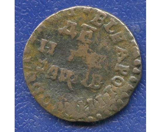 Монета Петр I (1682-1725) деньга 1712 Медь Россия - изображение 49