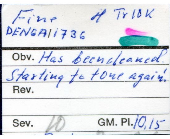 Монета Анна Иоанновна (1730-1740) деньга 1736 Медь Россия - изображение 51