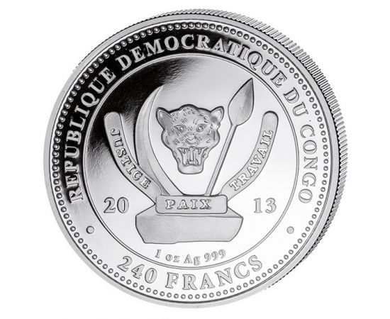 Монета Наборы монет иностранных государств 240,120,30,10 франков 2013 Серебро Конго - изображение 82 Монета Наборы монет иностранных государств 240,120,30,10 франков 2013 Серебро Конго - изображение 82