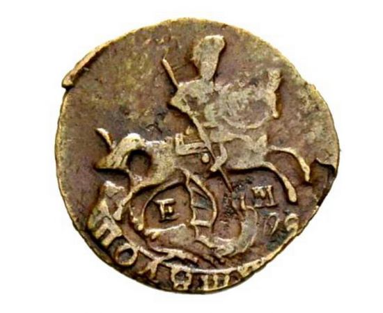 Монета Екатерина II (1762-1796) полушка 1770 Медь Россия - изображение 49