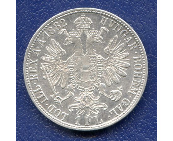 Монета Австрия и Венгрия 1 флорин 1882 Серебро Австрия - изображение 44