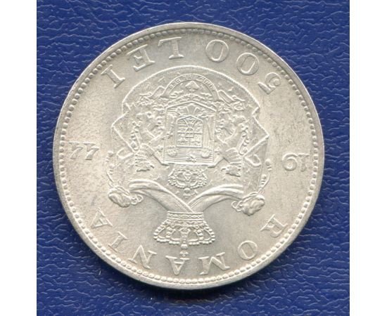 Монета Румыния 500 лей 1944 Серебро Румыния - изображение 50