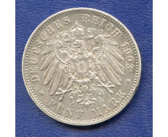 Монета Германия 5 марок 1903 Серебро Германия - изображение 50