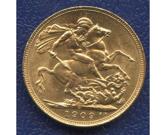 Монета Великобритания 1909 Золото Англия - изображение 47 Монета Великобритания 1909 Золото Англия - изображение 47