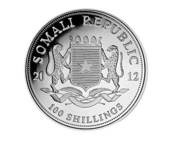 Монета Африка 100 шиллингов 2012 Серебро Сомали - изображение 44