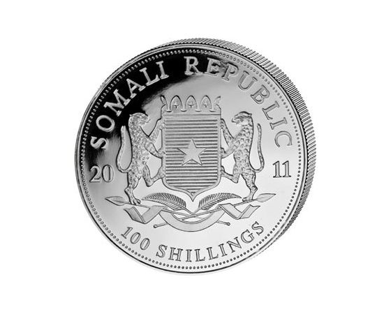 Монета Африка 100 шиллингов 2011 Серебро Сомали - изображение 44