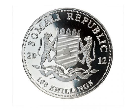 Монета Африка 100 шиллингов 2012 Серебро Сомали - изображение 44