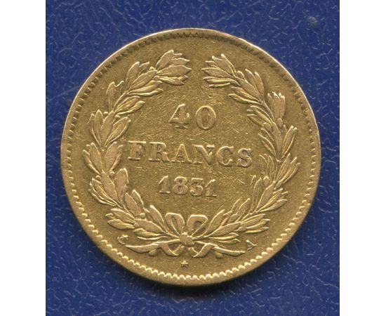 Монета Франция 40 франков 1831 Золото Франция - изображение 50 Монета Франция 40 франков 1831 Золото Франция - изображение 50