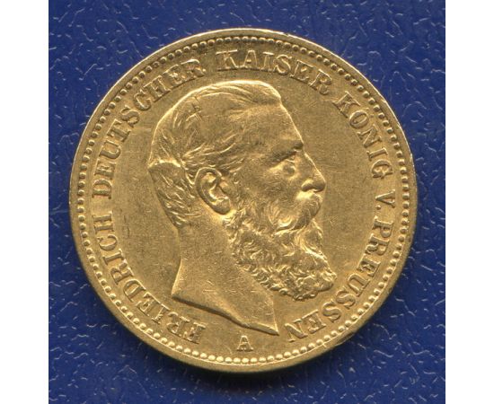 Монета Германия 20 марок 1888 Золото Пруссия - изображение 49 Монета Германия 20 марок 1888 Золото Пруссия - изображение 49