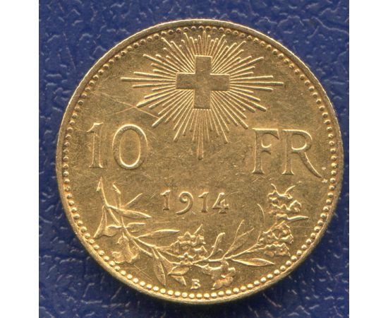 Монета Швейцария 10 франков 1914 Золото Швейцария - изображение 50 Монета Швейцария 10 франков 1914 Золото Швейцария - изображение 50