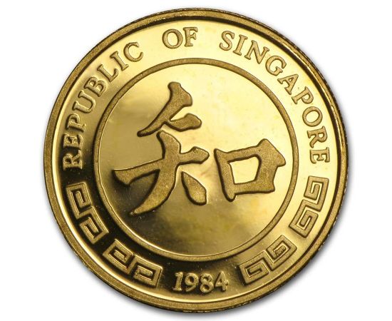 Монета Год Крысы 10 синголд 1984 Золото Сингапур - изображение 59 Монета Год Крысы 10 синголд 1984 Золото Сингапур - изображение 59