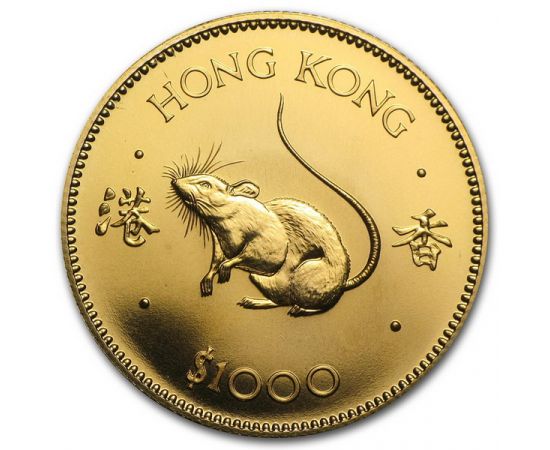 Монета Год Крысы 1000 долларов 1984 Золото Гонконг - изображение 61 Монета Год Крысы 1000 долларов 1984 Золото Гонконг - изображение 61