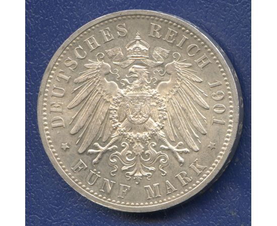 Монета Германия 5 марок 1901 Серебро Пруссия - изображение 50 Монета Германия 5 марок 1901 Серебро Пруссия - изображение 50