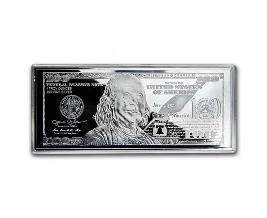 Монета Банкноты 100 $ 2017 Серебро США - изображение 49