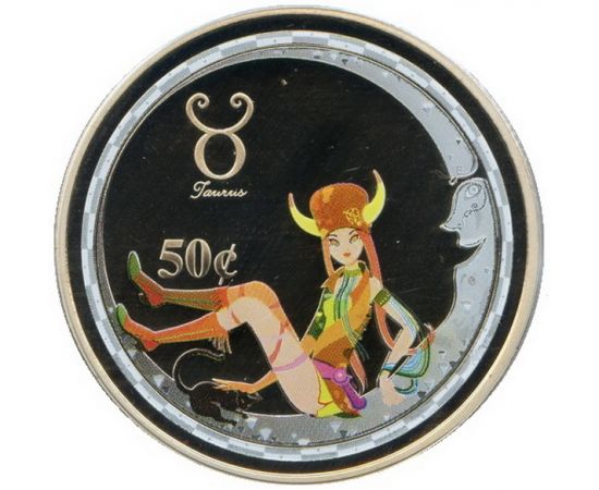 Монета Телец 50 центов 2003 Медно - никелевый сплав острова Кука - изображение 43