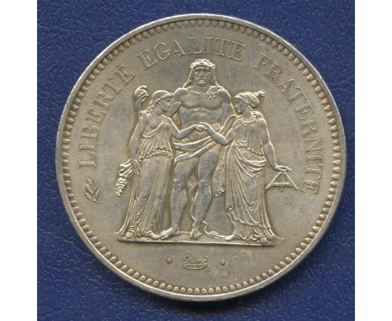 Монета Франция 50 франков 1977 Серебро Франция - изображение 46