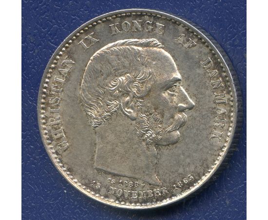Монета Дания 2 кроны 1888 Серебро Дания - изображение 49