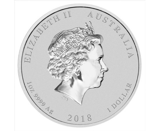 Монета Год Собаки 1 доллар 2018 Серебро Австралия - изображение 56 Монета Год Собаки 1 доллар 2018 Серебро Австралия - изображение 56