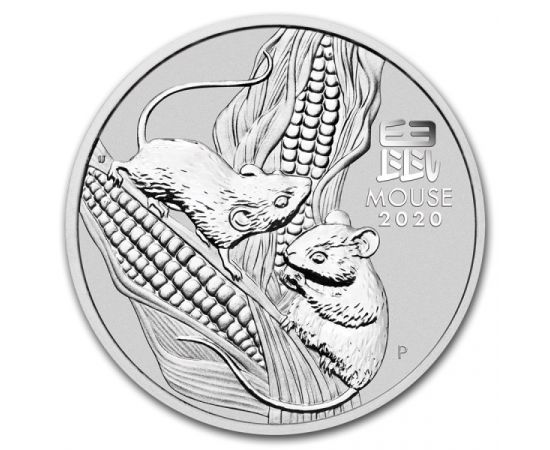 Монета Год Крысы 1 доллар 2020 Серебро Австралия - изображение 55
