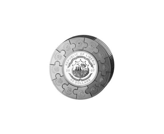 Монета Африка 100 $ 2007 Серебро Либерия - изображение 57