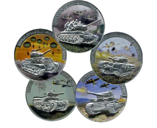 Монета Наборы монет иностранных государств 5 $ 2008 Серебро Либерия - изображение 65