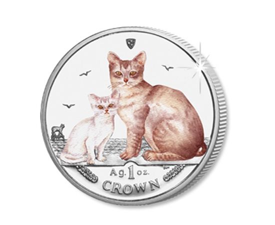 Монета Европа 1 крона 2008 Серебро о-в Мэн - изображение 46